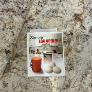 Simple Egg Cracker - Bold Orange